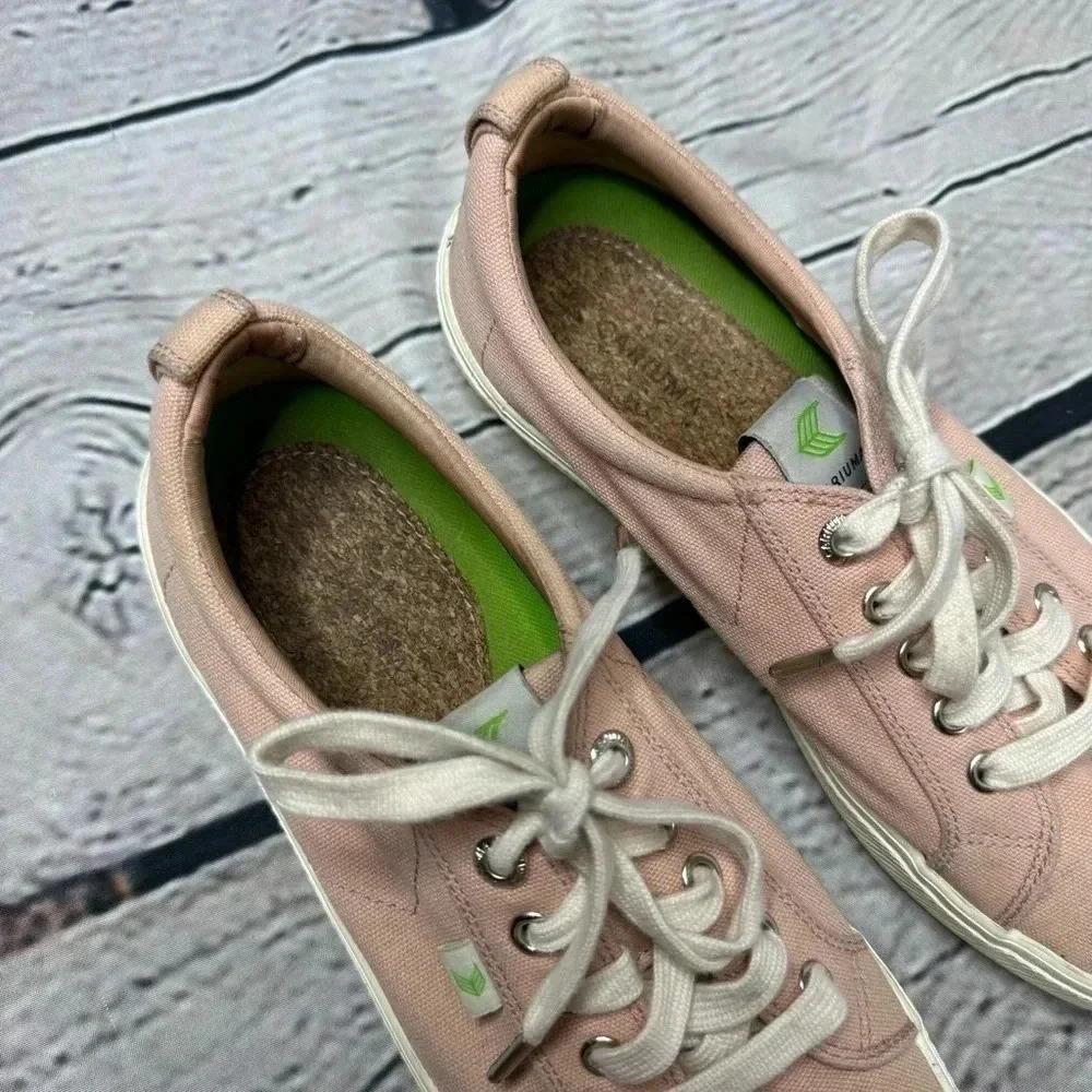 Cariuma Skate Shoes Unisex Women's 9 Men's 7.5 OCA Low Pink Rose Canvas Sneakers - Picture 2 of 8